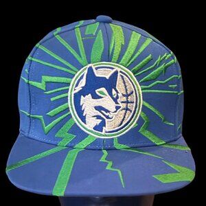 Minnesota Timberwolves Mitchell & Ness Hardwood Classics Earthquake Snapback Hat